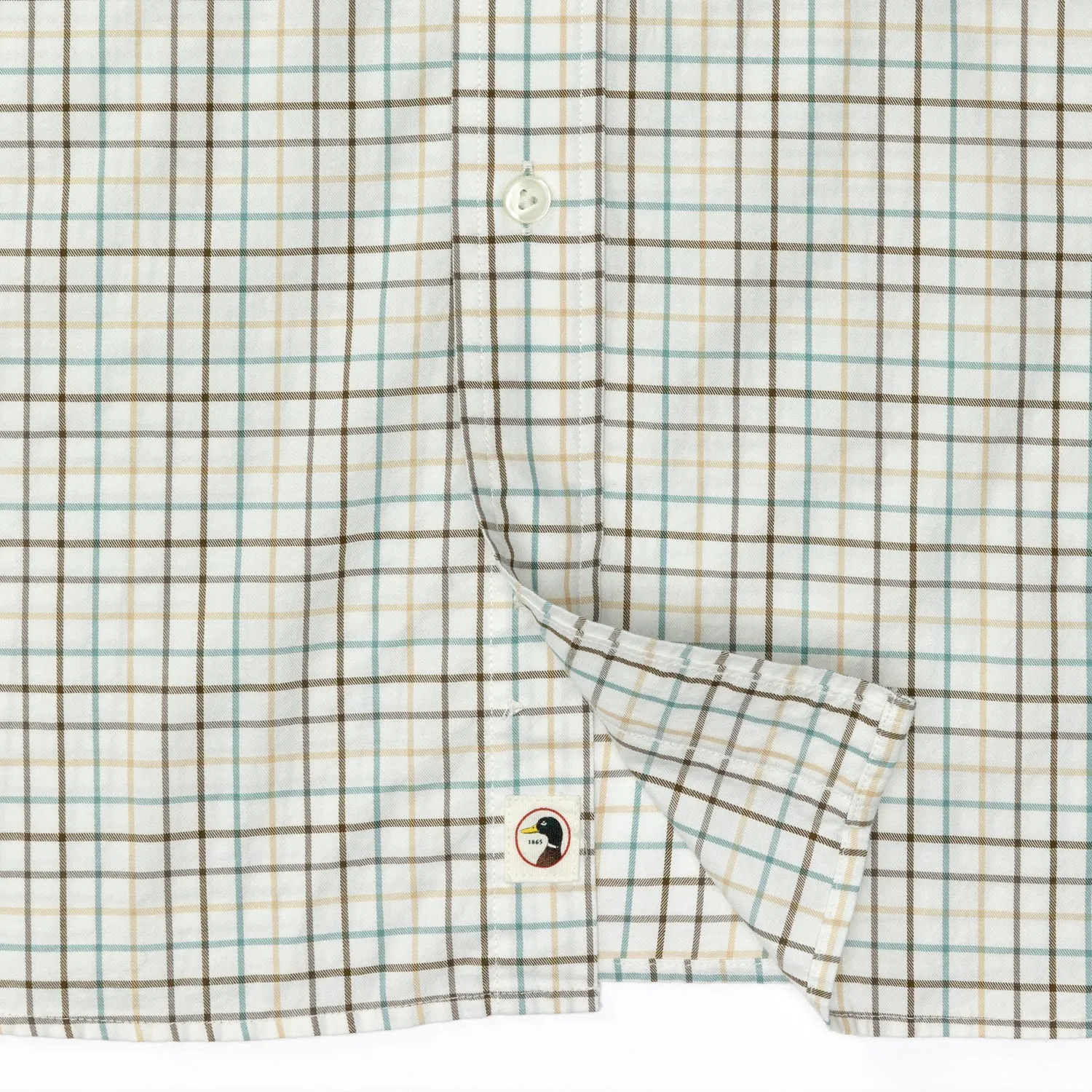 Joyner Plaid Cotton Twill Sport Shirt  